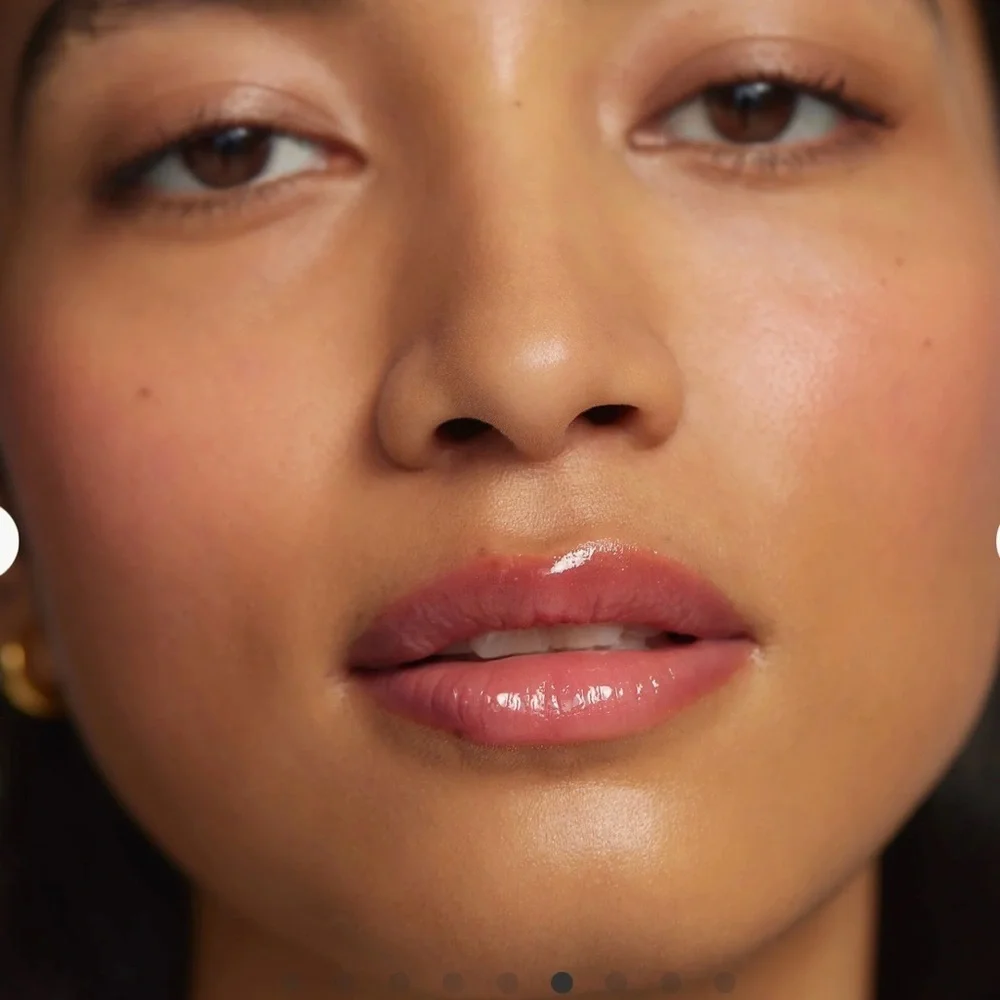 Merit LES DEUX Shade Slick Lip Gelee Gloss in Pink - Hydrating Sheer Shine